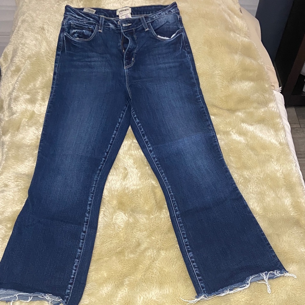 L'AGENCE Dark Blue Flare Jeans